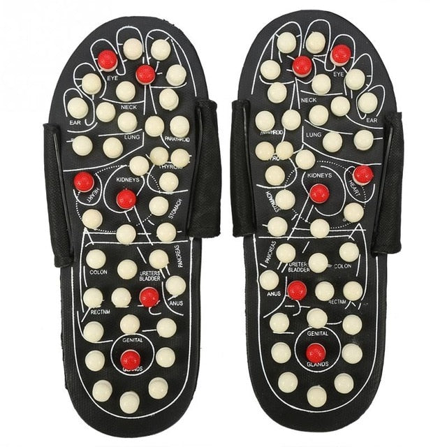 Foot Massage Slippers Acupuncture Therapy Massager Shoes For legs Acupoint Activating Reflexology Feet Care massageador Sandal