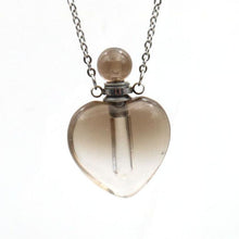 Load image into Gallery viewer, Heart-shaped Aromatherapy Essential Oil Bottle Necklace
