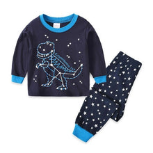 Cargar imagen en el visor de la galería, 2020 Girl/boy cotton Pajamas sets cartoon, Christmas, superhero, and more
