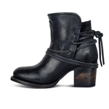 Load image into Gallery viewer, Ankle Boots Plus Retro Block Heel Buckle Strap Short boots woman shoes
