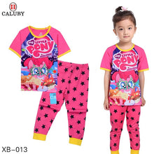 Cargar imagen en el visor de la galería, 2020 Girl/boy cotton Pajamas sets cartoon, Christmas, superhero, and more
