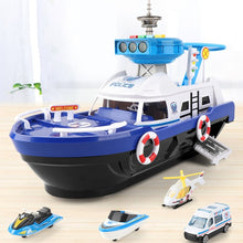 Load image into Gallery viewer, Kids Toys Simulation Track Boat Diecasts &amp; Toy Vehicles Music Story Light Toy Ship Model Toy Car Parking Boys Toys
