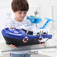 Load image into Gallery viewer, Kids Toys Simulation Track Boat Diecasts &amp; Toy Vehicles Music Story Light Toy Ship Model Toy Car Parking Boys Toys
