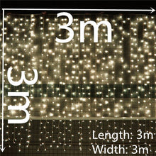 Cargar imagen en el visor de la galería, 220v /110v star LED Curtain String Lights Fairy Garland decoration
