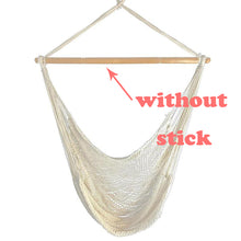 Load image into Gallery viewer, Hammock Chair Large Cotton Rope Portable Hanging Chair Indoor Outdoor Garden Use Hanging Swing for Children Adult
