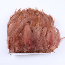 Cargar imagen en el visor de la galería, Natural Chicken Feathers Ribbon Fringe Dyed Feather Trim Accessory Decoration Crafts Plumes
