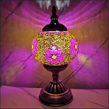 Load image into Gallery viewer, Mosaic Table Lamp Bedroom Study Romantic Style Decoration Table Lamp
