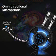 Cargar imagen en el visor de la galería, ALWUP A6 Gaming Headphones Wired led HD Bass for Computer PC Games with Splitter Gaming Headset for ps4 xbox one with Microphone
