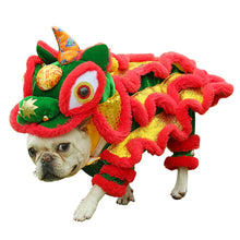 Cargar imagen en el visor de la galería, Pet Costume - Chinese Lion- Small Medium Dogs/Cat- New Years
