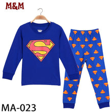 Cargar imagen en el visor de la galería, 2020 Girl/boy cotton Pajamas sets cartoon, Christmas, superhero, and more
