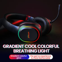 Cargar imagen en el visor de la galería, Newest Picun P80S Mobile Games Headphone LED RGB Vibration Gaming Bluetooth Headset Detachable Mic Wireless/Wired Headphones
