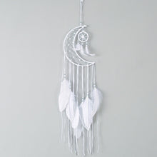 Cargar imagen en el visor de la galería, Moon Feather Dream Catcher Exquisite Handmade Moon Car Pendant Bedroom Dormitory Home Decoration dreamcatcher children room new
