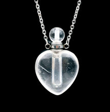 Load image into Gallery viewer, Heart-shaped Aromatherapy Essential Oil Bottle Necklace
