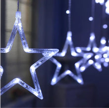 Load image into Gallery viewer, 220v /110v star LED Curtain String Lights Fairy Garland decoration
