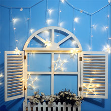 Cargar imagen en el visor de la galería, 220v /110v star LED Curtain String Lights Fairy Garland decoration
