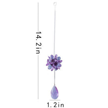 Load image into Gallery viewer, Lotus Crystal Faceted Pendant Window Suncatchers Glass Hanging Ornaments Home Wedding Decoration
