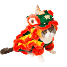 Cargar imagen en el visor de la galería, Pet Costume - Chinese Lion- Small Medium Dogs/Cat- New Years
