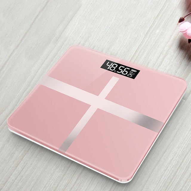 Floor Scales Bathroom Body Fat Scale USB Charging Glass Smart Electronic Digital Scales Weight Balance Bariatric LCD Display CE