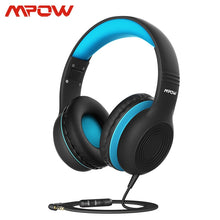 Load image into Gallery viewer, Mpow CH6S Wired Headphones For Kids With Microphone Max 85dB Food Grade Material Over-Ear Kids Headphones For iPad Kindle Phones
