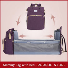 Cargar imagen en el visor de la galería, PURBOB diaper bag backpack crib bed mommy Travel baby carry cot bags bebes sac mochila bolsos bolsa maternidade for mom rugzak
