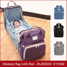 Cargar imagen en el visor de la galería, PURBOB diaper bag backpack crib bed mommy Travel baby carry cot bags bebes sac mochila bolsos bolsa maternidade for mom rugzak
