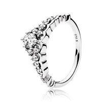 Cargar imagen en el visor de la galería, NEW 925 Sterling Silver Heart Ring Clear CZ Frost Moonlight Blue &amp; Sky-Blue Crystal
