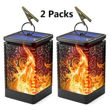 Load image into Gallery viewer, Dancing Solar Flame Lanterns 1 or 2 Pack Outdoor Garden Waterproof Landscape Lights
