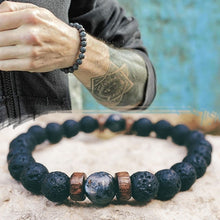 Load image into Gallery viewer, Bracelet Natural Moonstone Bead Tibetan Bracelet Chakra Lava Stone Diffuser Bracelets
