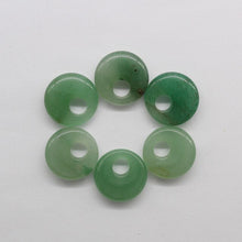 Cargar imagen en el visor de la galería, natural stone pendants donuts, 12/batch free, 18mm beads for jewelry making
