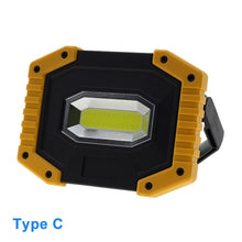 Cargar imagen en el visor de la galería, LED Portable Spotlight COB Flood Lights USB Rechargeable Flashlight Work Light Outdoor Portable Searchlight for Hunting Camping
