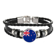 Load image into Gallery viewer, Italy New Zealand Uruguay Greece Jamaica Flag Multilayer Leather Bracelet Fashion Bracelet Men and Women Jewelry
