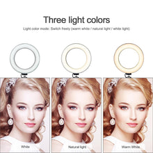 Load image into Gallery viewer, Vanity table mirror Light USB LED Selfie Ring Light Desk Lamp LED Studio Ring Light
