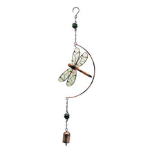 Cargar imagen en el visor de la galería, Luminous Wind Chimes Butterfly Dragonfly Hanging Pendant Garden Balcony Bell Decoration
