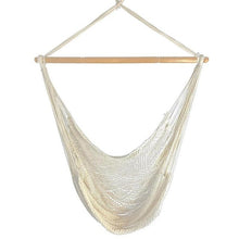 Cargar imagen en el visor de la galería, Hammock Chair Large Cotton Rope Portable Hanging Chair Indoor Outdoor Garden Use Hanging Swing for Children Adult
