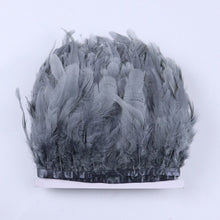 Cargar imagen en el visor de la galería, Natural Chicken Feathers Ribbon Fringe Dyed Feather Trim Accessory Decoration Crafts Plumes
