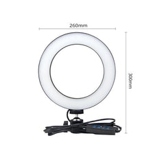 Cargar imagen en el visor de la galería, Vanity table mirror Light USB LED Selfie Ring Light Desk Lamp LED Studio Ring Light
