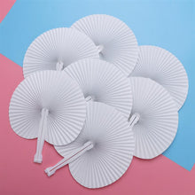 Cargar imagen en el visor de la galería, 36pcs Folding Fan Home Decoration Handheld Fans Paper Folded Fan Circular Paper Fan For Wedding Party
