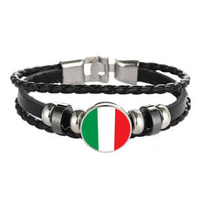 Load image into Gallery viewer, Italy New Zealand Uruguay Greece Jamaica Flag Multilayer Leather Bracelet Fashion Bracelet Men and Women Jewelry
