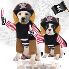 Load image into Gallery viewer, Pet Accessories, Big Dog/Cat Cosplay-Cowboy, Santa, or Pirate Costumes
