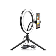 Cargar imagen en el visor de la galería, Vanity table mirror Light USB LED Selfie Ring Light Desk Lamp LED Studio Ring Light
