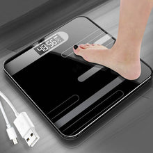 Cargar imagen en el visor de la galería, Floor Scales Bathroom Body Fat Scale USB Charging Glass Smart Electronic Digital Scales Weight Balance Bariatric LCD Display CE
