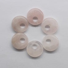 Cargar imagen en el visor de la galería, natural stone pendants donuts, 12/batch free, 18mm beads for jewelry making
