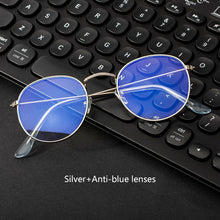 Cargar imagen en el visor de la galería, Computer Glasses Anti Blue Ray Blue Light Blocking Glasses Optical UV Blocking Gaming Filter Round Glasses
