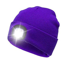 Load image into Gallery viewer, Hot Christmas Gifts Adult/Kids Hat LED Lighted Beanie Cap Hip Hop Knit Hat Hunting Running
