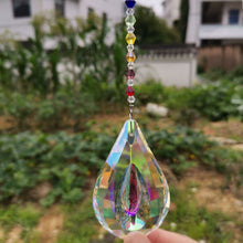 Load image into Gallery viewer, 76mm Crystal Pendant Prism Suncatcher Rainbow Maker Chandelier Part Window Hanging Ornament Home Garden Decor Figurine Xmas Gift
