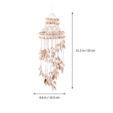 Cargar imagen en el visor de la galería, Conch Sea Shell Wind Chime Hanging Ornament Wall Decoration Creative Hanging
