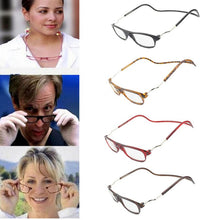 Cargar imagen en el visor de la galería, Multi-color Magnetic Reading Glasses Folding Reader Glasses Neck Hanging Eye Glasses
