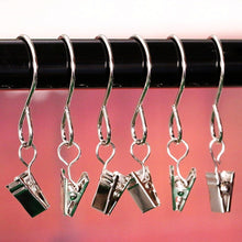 Cargar imagen en el visor de la galería, 50 Pcs/Metal Hanging S Shape Hooks with Clips outdoor-Great Holiday Lights
