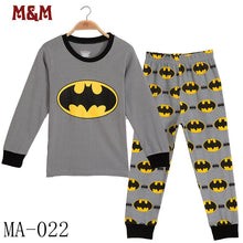 Cargar imagen en el visor de la galería, 2020 Girl/boy cotton Pajamas sets cartoon, Christmas, superhero, and more
