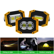 Cargar imagen en el visor de la galería, LED Portable Spotlight COB Flood Lights USB Rechargeable Flashlight Work Light Outdoor Portable Searchlight for Hunting Camping
